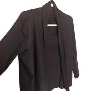 L.L. Bean Size XS Regular Extra Small Open Black Cardigan Duster 100% Supima